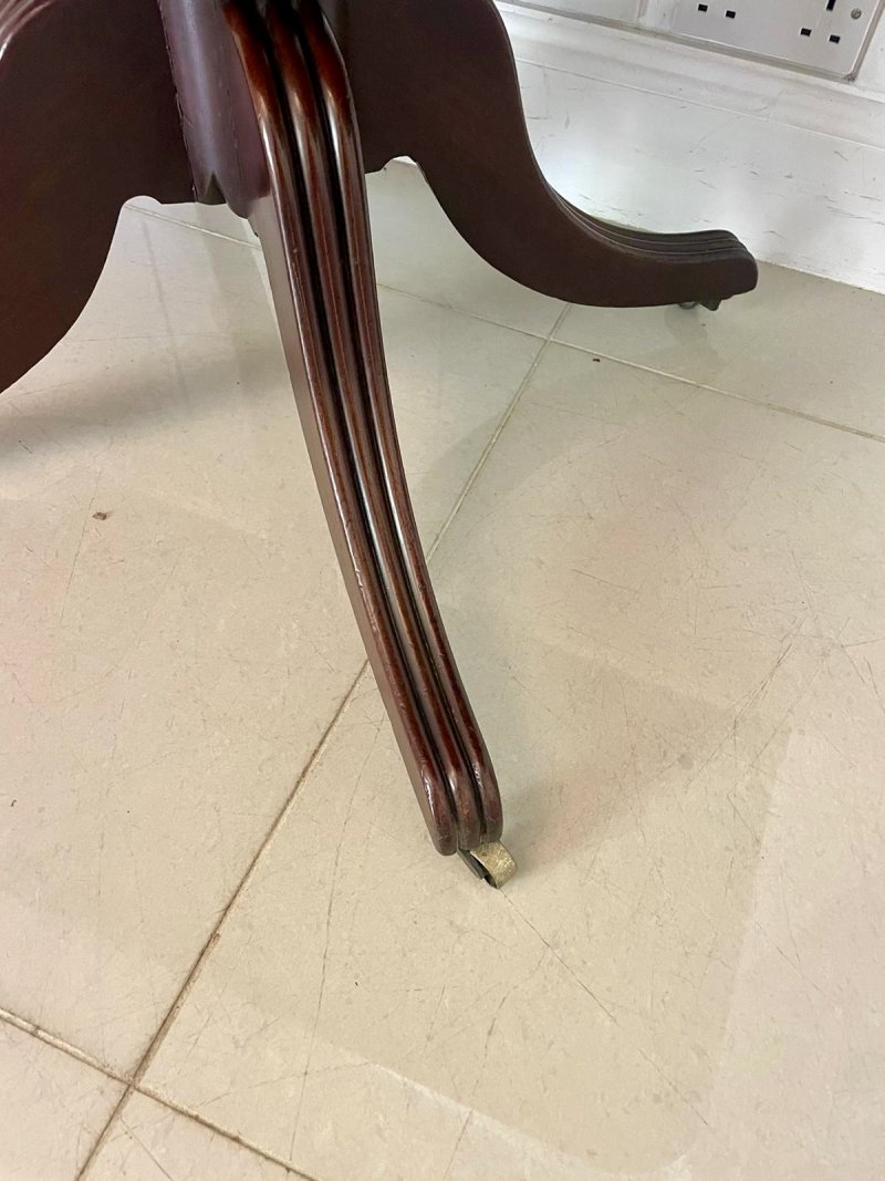 Antique Regency Quality 6 Seater Mahogany Dining/Console Table - Image 11